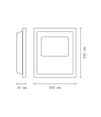 Faro Professionale A Led 5730 Per Esterno Ip65 Impermeabile Wisdom 100w Slim         