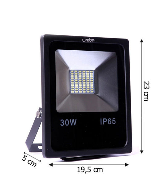 Faro Professionale A Led 5730 Per Esterno Ip65 Wisdom 30w 2 Effettivi  -bianco Caldo      -