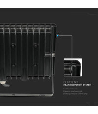 Faro Proiettore A Led Smd Da 30w Colore Nero Luce Calda 3000k Per Esterno Ip65         