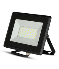 Faro Proiettore A Led Smd Da 30w Colore Nero Luce Calda 3000k Per Esterno Ip65         