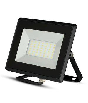 Faro Proiettore A Led Smd Da 30w Colore Nero Luce Calda 3000k Per Esterno Ip65         