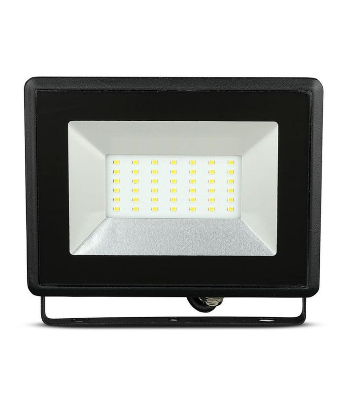 Faro Proiettore A Led Smd Da 50w Colore Nero Luce Calda 3000k Per Esterno Ip65         