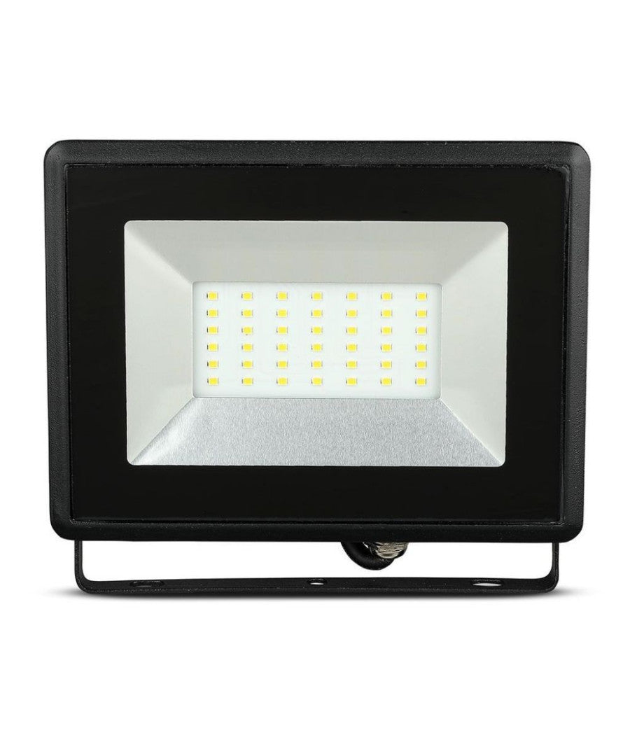 Faro Proiettore A Led Smd Da 50w Colore Nero Luce Calda 3000k Per Esterno Ip65         