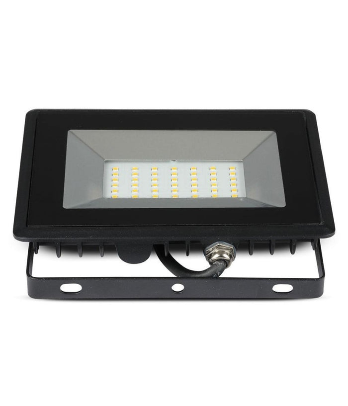 Faro Proiettore A Led Smd Da 50w Colore Nero Luce Calda 3000k Per Esterno Ip65         