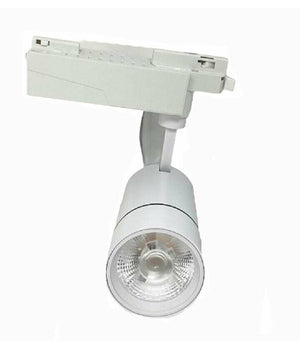 Faro Proiettore Binario 30w Led Cob Luce 6500k 3000k 4000k F30w-07a Faretto Bianco         