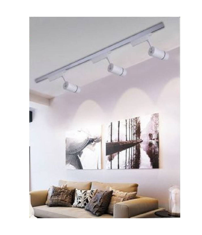 Faro Proiettore Binario 30w Led Cob Luce 6500k 3000k 4000k F30w-07a Faretto Bianco         