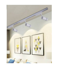 Faro Proiettore Binario 30w Led Cob Luce 6500k 3000k 4000k F30w-07a Faretto Bianco  -bianco Caldo      -