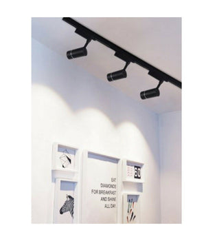 Faro Proiettore Binario 30w Led Cob Luce 6500k 3000k 4000k Faretto Nero F30w-07h         