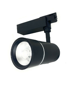 Faro Proiettore Binario 30w Led Cob Luce 6500k 3000k 4000k Faretto Nero F30w-07h         