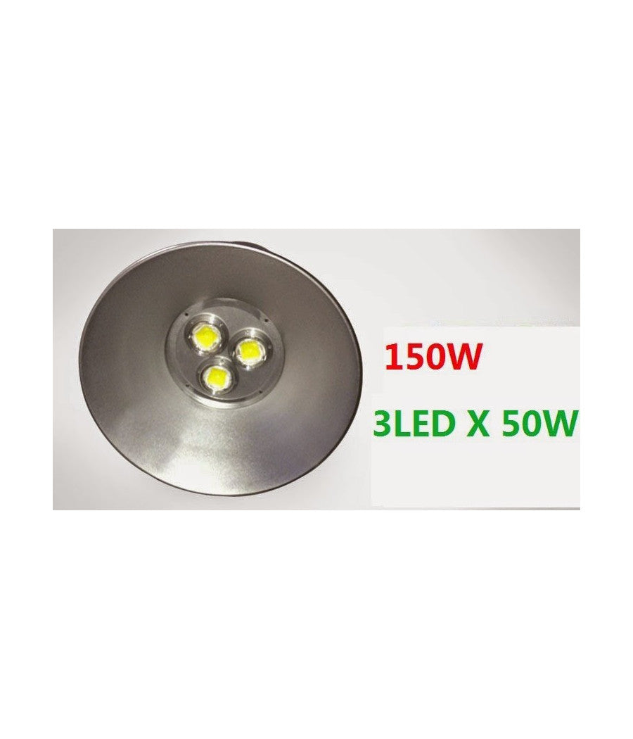 Faro Proiettore Faretto Con Campana Industriale A Led 150watt Luce Bianco Freddo         