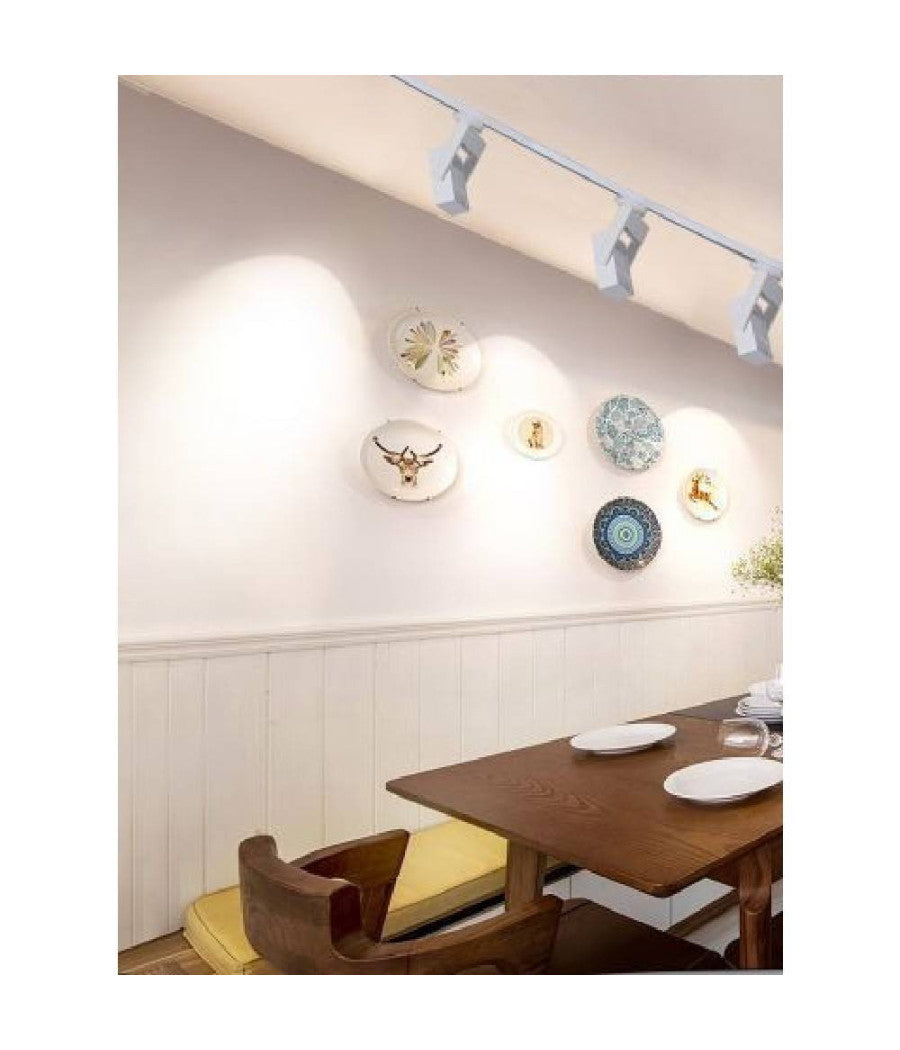 Faro Proiettore Led Cob X Binario 30w Luce 6500k 4000k 3000k Orientabile F30w-5a  -bianco Naturale      -