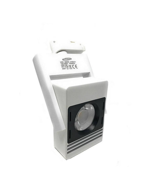 Faro Proiettore Led Cob X Binario 30w Luce 6500k 4000k 3000k Orientabile F30w-5a  -bianco Caldo      -