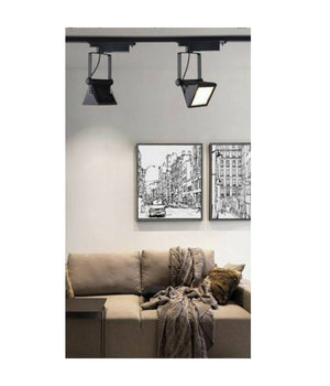 Faro Proiettore Orientabile 30w Luce 6500k 4000k Faretto Led Cob Binario F30w-6h  -bianco Naturale      -