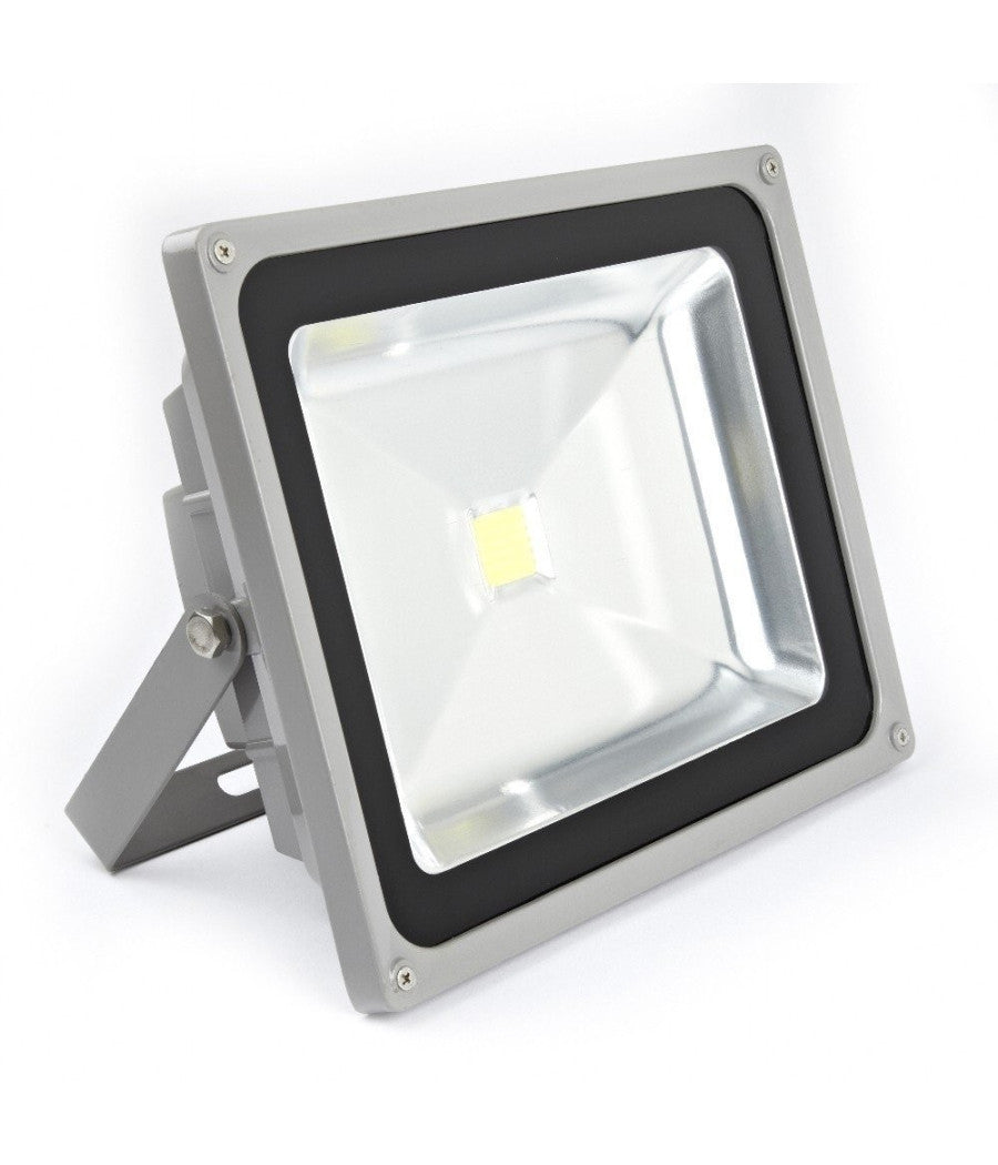 Faro Prroiettore A Led Da 20w Ip65 Per Esterno Con Staffa A Luce Bianca Fredda         
