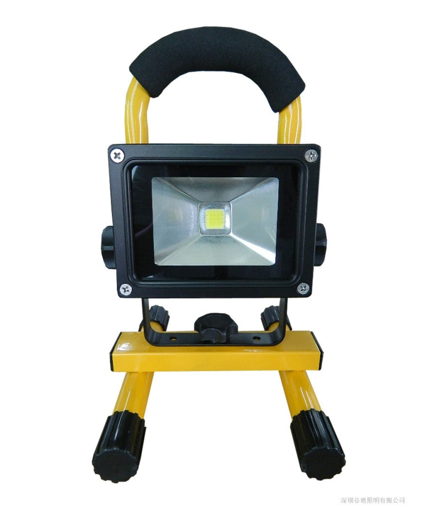 Faro Ricaricabile Faretto Impermeabile Led Luce Bianca Emergenza Portatile   10 Watt      