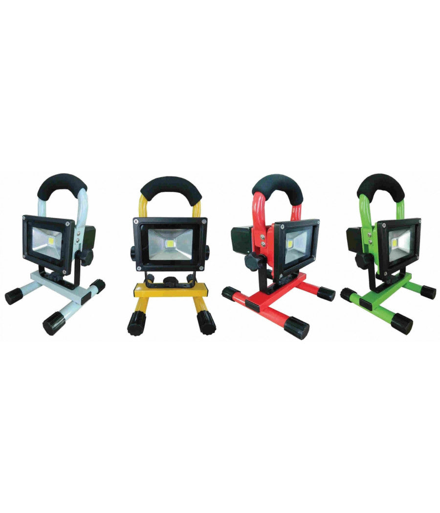 Faro Ricaricabile Faretto Impermeabile Led Luce Bianca Emergenza Portatile   30 Watt      