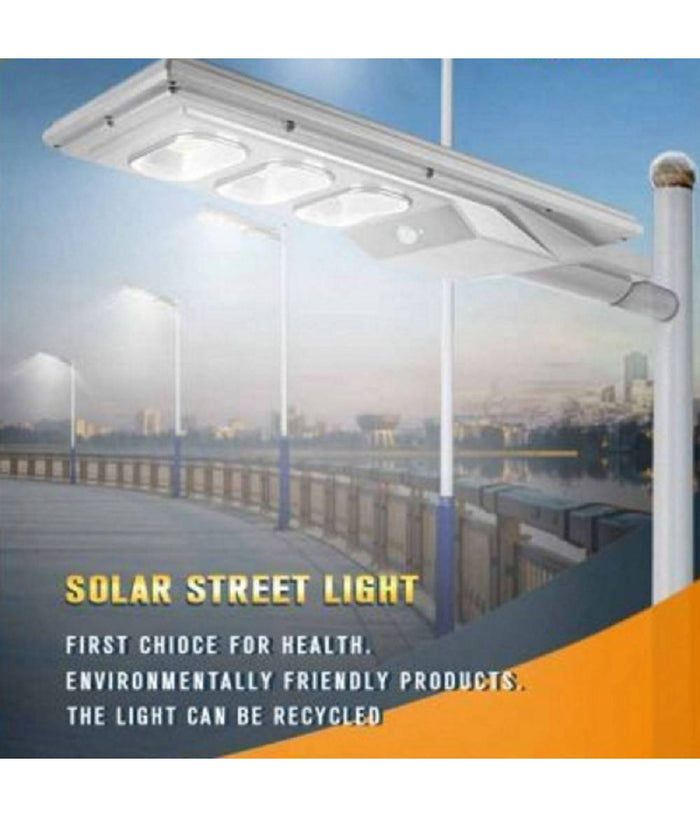 Faro Stradale Led Lampione Solare 150w Luce 6500k Sensore Movimento Sl-150w-ss         