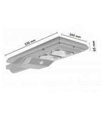 Faro Stradale Led Solare 100 W Luce 6500k Lampione Sensore Movimento Sl-100w-ss         