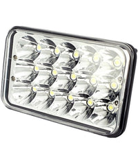 Faro Supplementare H4 Auto Fuoristrada 15 Led Abbagliante Anabbagliante Ip67         