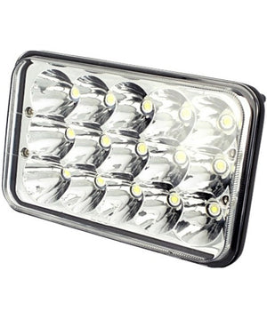 Faro Supplementare H4 Auto Fuoristrada 15 Led Abbagliante Anabbagliante Ip67         