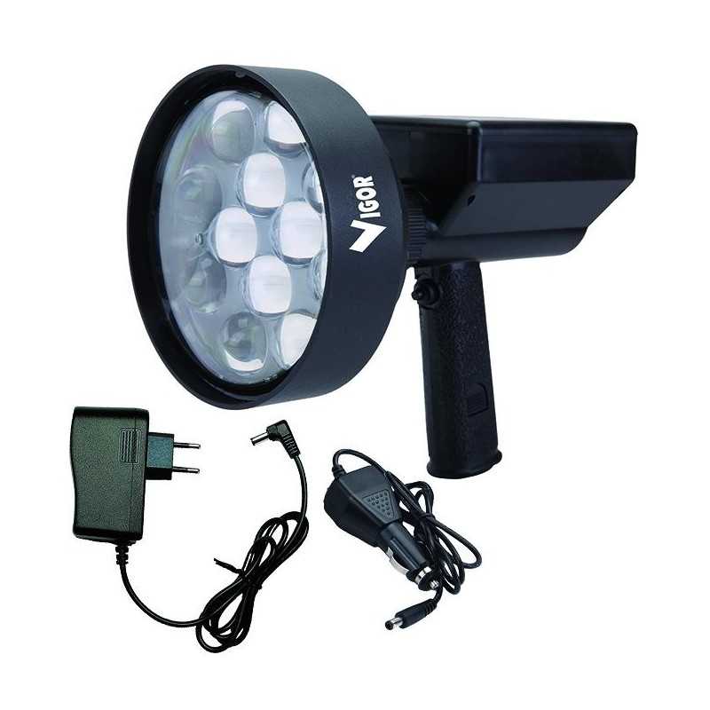 Faro Vigor Led Ricaricabili Censimento Notturno 36 Watt