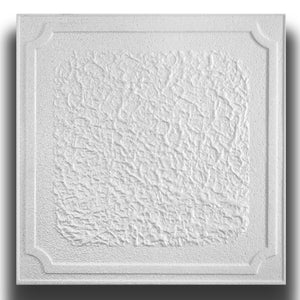 10 o 20mq (40 oppure 80 pezzi) di pannello decorativo a soffitto in polistirene compatto 50x50cm (spess. 1cm) FARO - Pacco da 10 metri quadrati