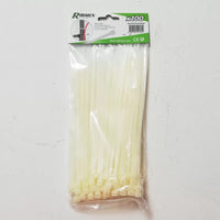 Fascetta cablaggio bianca 350 x 4,8mm a stringere busta da 100 pz