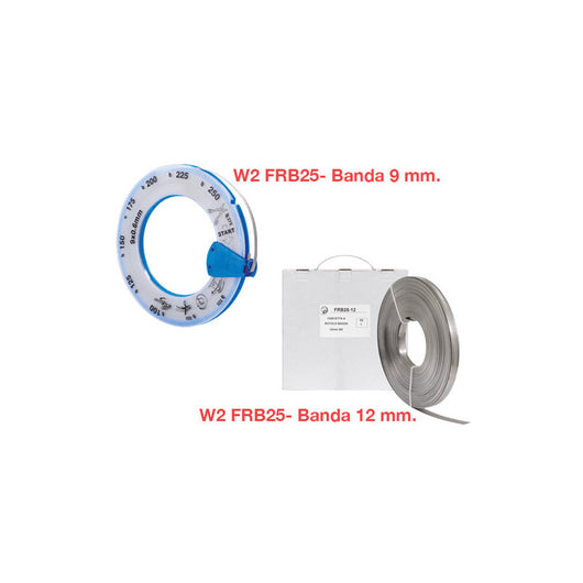 Fascette a rotolo W2 FRB25-9 banda piena 9 mm inox AISI 430 25 m