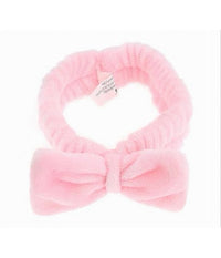 Fascia Capelli Doccia Shampoo Trucco Spugna Con Fiocco Colorato 4 Colori 10752         