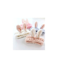 Trade Shop - Fascia Elastica Capelli Orecchie Trucco Make Up Pulizia Microfibra Cosmetici -