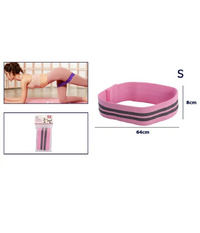 Trade Shop - Fascia Elastica Esercizi Bande Resistenza Allenamento Yoga Fitness Antiscivolo - Rosa   S