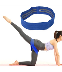Trade Shop - Fascia Elastica Esercizi Bande Resistenza Allenamento Yoga Fitness Antiscivolo - Azzurro   M