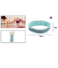 Trade Shop - Fascia Elastica Esercizi Bande Resistenza Allenamento Yoga Fitness Antiscivolo - Azzurro   M