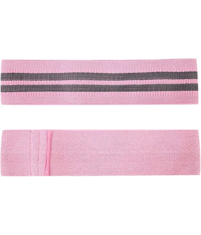 Trade Shop - Fascia Elastica Esercizi Bande Resistenza Allenamento Yoga Fitness Antiscivolo - Rosa   L