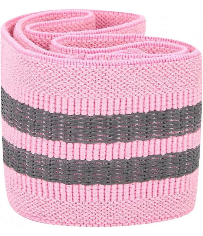 Trade Shop - Fascia Elastica Esercizi Bande Resistenza Allenamento Yoga Fitness Antiscivolo - Rosa   L