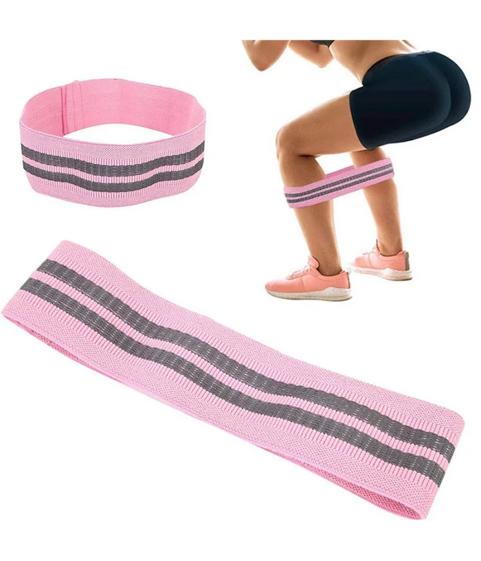 Trade Shop - Fascia Elastica Esercizi Bande Resistenza Allenamento Yoga Fitness Antiscivolo - Azzurro   M