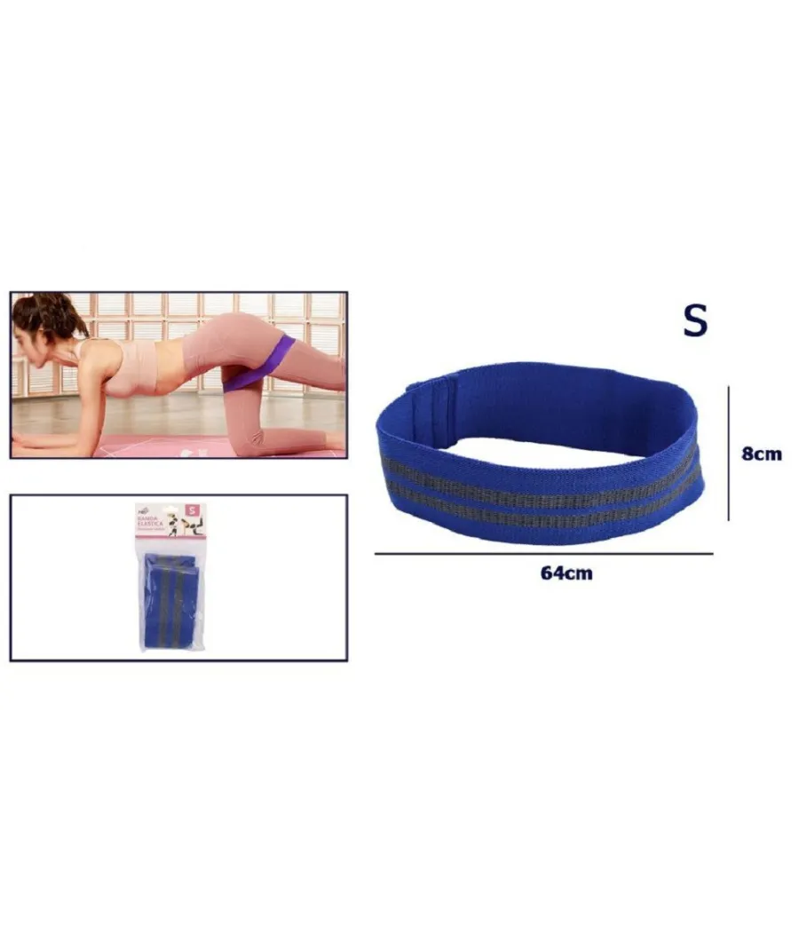 Trade Shop - Fascia Elastica Esercizi Bande Resistenza Allenamento Yoga Fitness Antiscivolo - Blu   S