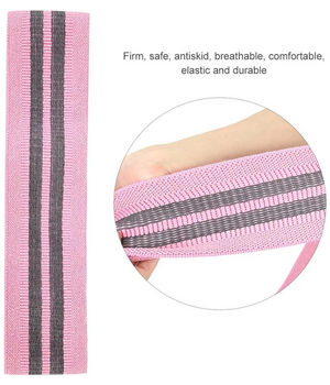 Trade Shop - Fascia Elastica Esercizi Bande Resistenza Allenamento Yoga Fitness Antiscivolo - Nero   L