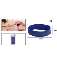 Trade Shop - Fascia Elastica Esercizi Bande Resistenza Allenamento Yoga Fitness Antiscivolo - Blu   M