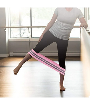 Trade Shop - Fascia Elastica Esercizi Bande Resistenza Allenamento Yoga Fitness Antiscivolo - Grigio   M