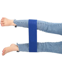 Trade Shop - Fascia Elastica Esercizi Bande Resistenza Allenamento Yoga Fitness Antiscivolo - Blu   M