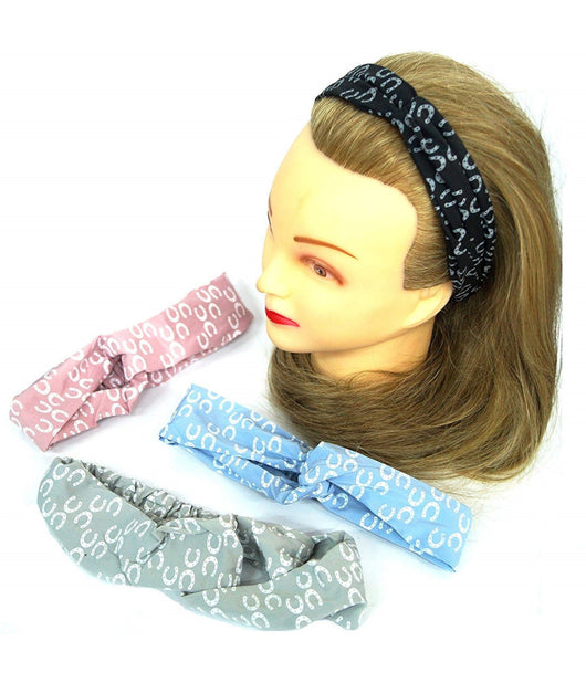 Fascia Elastica Ferro Di Cavallo Annodata Retro Ferma Capelli Tessuto Accessori         