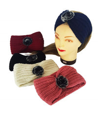 Fascia Elastica Lana Piuma Annodata Retro Ferma Capelli Tessuto Accessori         