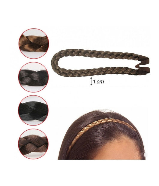 Fascia Elastica Treccia Intrecciata In Fibra Fermacapelli Frontino Acconciatura         