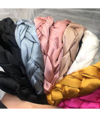 Fascia Ferma Capelli Treccia Frontino Frontino Fermacapelli Seta Acconciature         