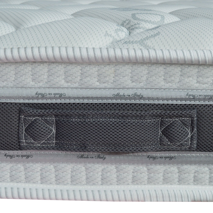 Materasso 660 molle insacchettate e Memory 165x190, materasso ortopedico detraibile, Materasso dispositivo medico con 2 cuscini PROMO, TEK H24