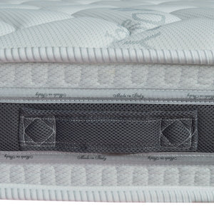 Materasso 330 molle insacchettate e Memory 90x195, materasso ortopedico detraibile, Materasso dispositivo medico con cuscino PROMO, TEK H24