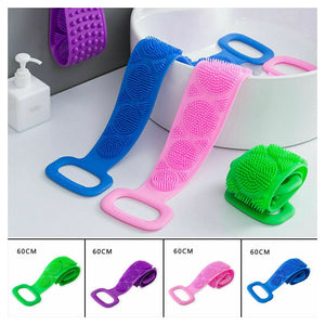 Trade Shop - Fascia Lavaschiena Esfoliante Bagno Doccia Lavare Schiena Silicone Massaggio -