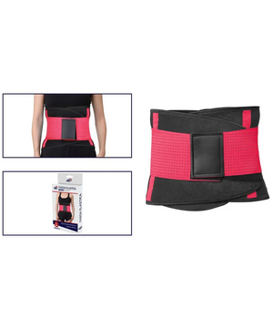 Trade Shop - Fascia Lombare Supporto Per La Schiena Cintura Di Sostegno Trainer Pancia Unisex - Rosso   Xl