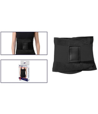 Trade Shop - Fascia Lombare Supporto Per La Schiena Cintura Di Sostegno Trainer Pancia Unisex - Nero   Xl
